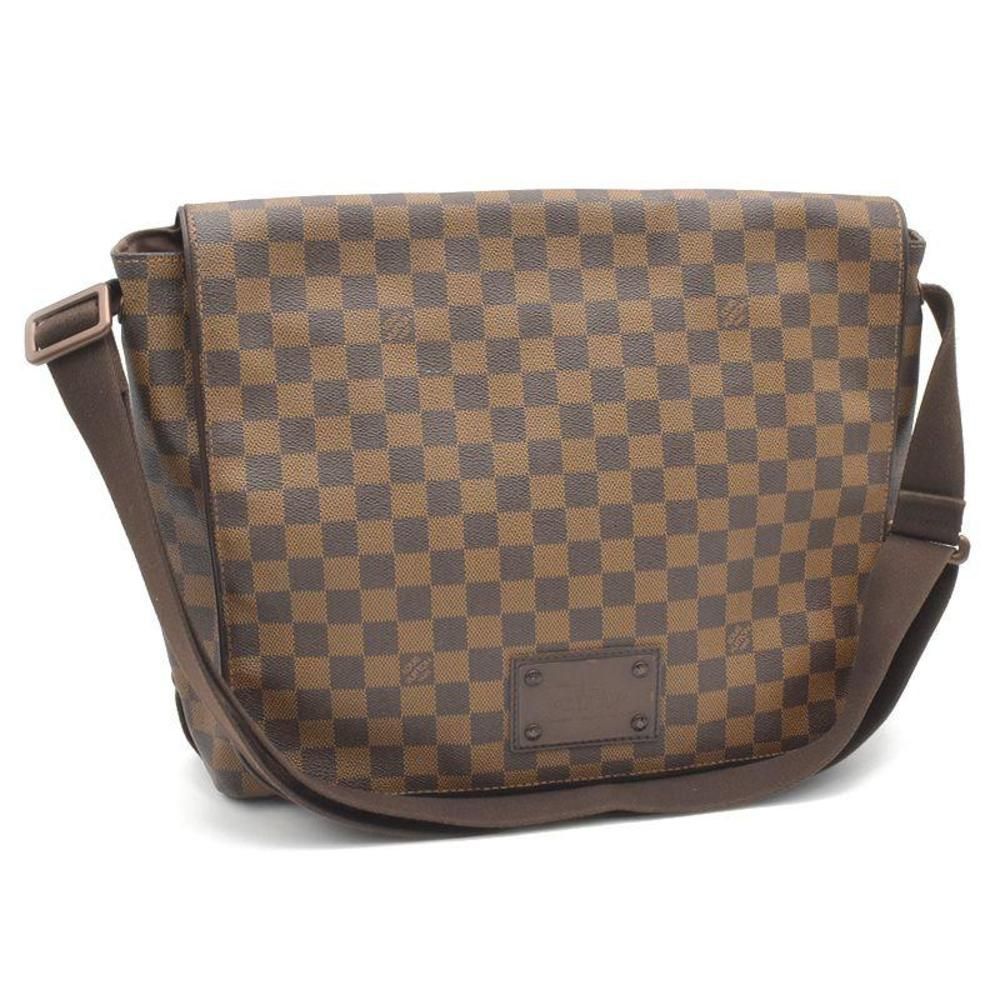 Louis Vuitton Brooklyn GM Shoulder Crossbody Bag Damier Ebene Brown